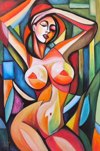 Abstract nude nr.2 van Denis Mihai, Schilderij te koop op Singulart