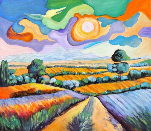 Sun in Provence van Denis Mihai, Schilderij te koop op Singulart