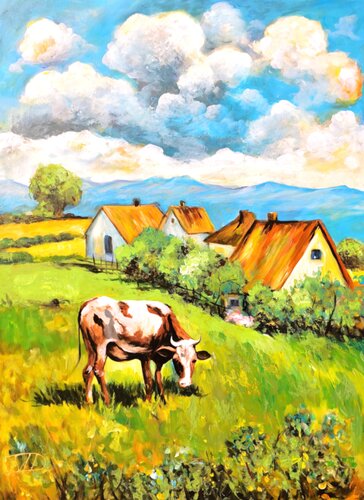Simple life van Denis Mihai, Schilderij te koop op Singulart
