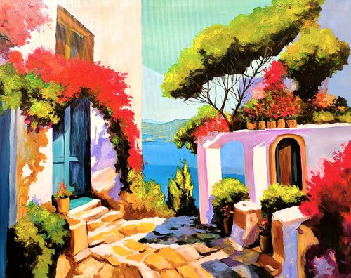Cote D'Azur nr.3 van Denis Mihai, Schilderij te koop op Singulart