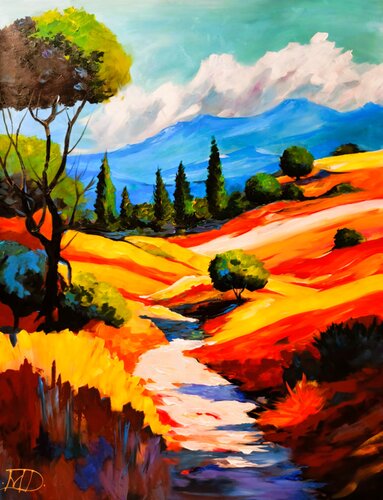Light Valley van Denis Mihai, Schilderij te koop op Singulart