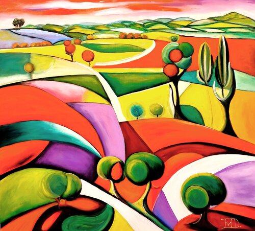 Magic land van Denis Mihai, Schilderij te koop op Singulart