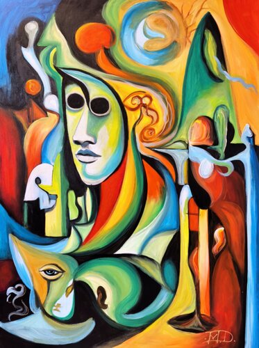 Beyound perception van Denis Mihai, Schilderij te koop op Singulart