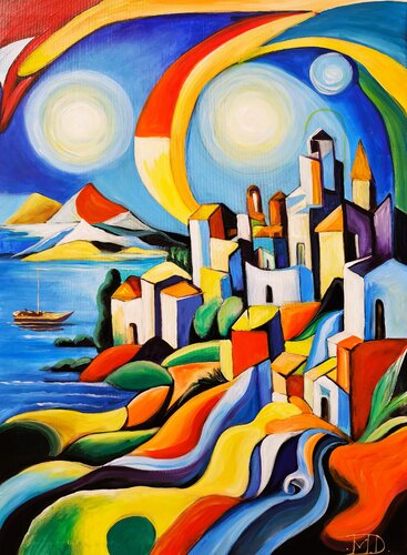 Happy rainbow van Denis Mihai, Schilderij te koop op Singulart