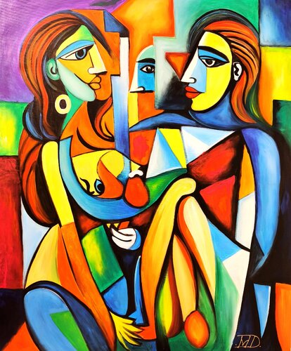 The eyes from the shadow van Denis Mihai, Schilderij te koop op Singulart