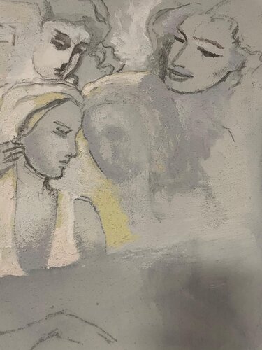 Friends Talking von Roman Gegansha Gvarliani, Malerei kaufen auf Singulart