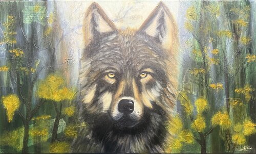 Eyes of the Forest von Ann-Christin Brune, Malerei kaufen auf Singulart