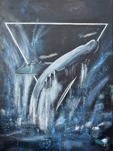 Leviathan of the Primordial Waters von Ann-Christin Brune, Malerei kaufen auf Singulart