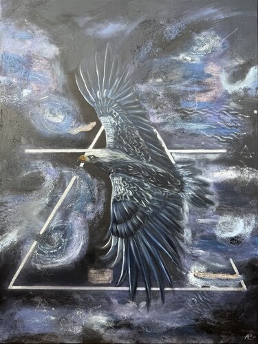 Eagle of the Ancient Sky von Ann-Christin Brune, Malerei kaufen auf Singulart