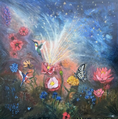 Floral Blessings von Ann-Christin Brune, Malerei kaufen auf Singulart