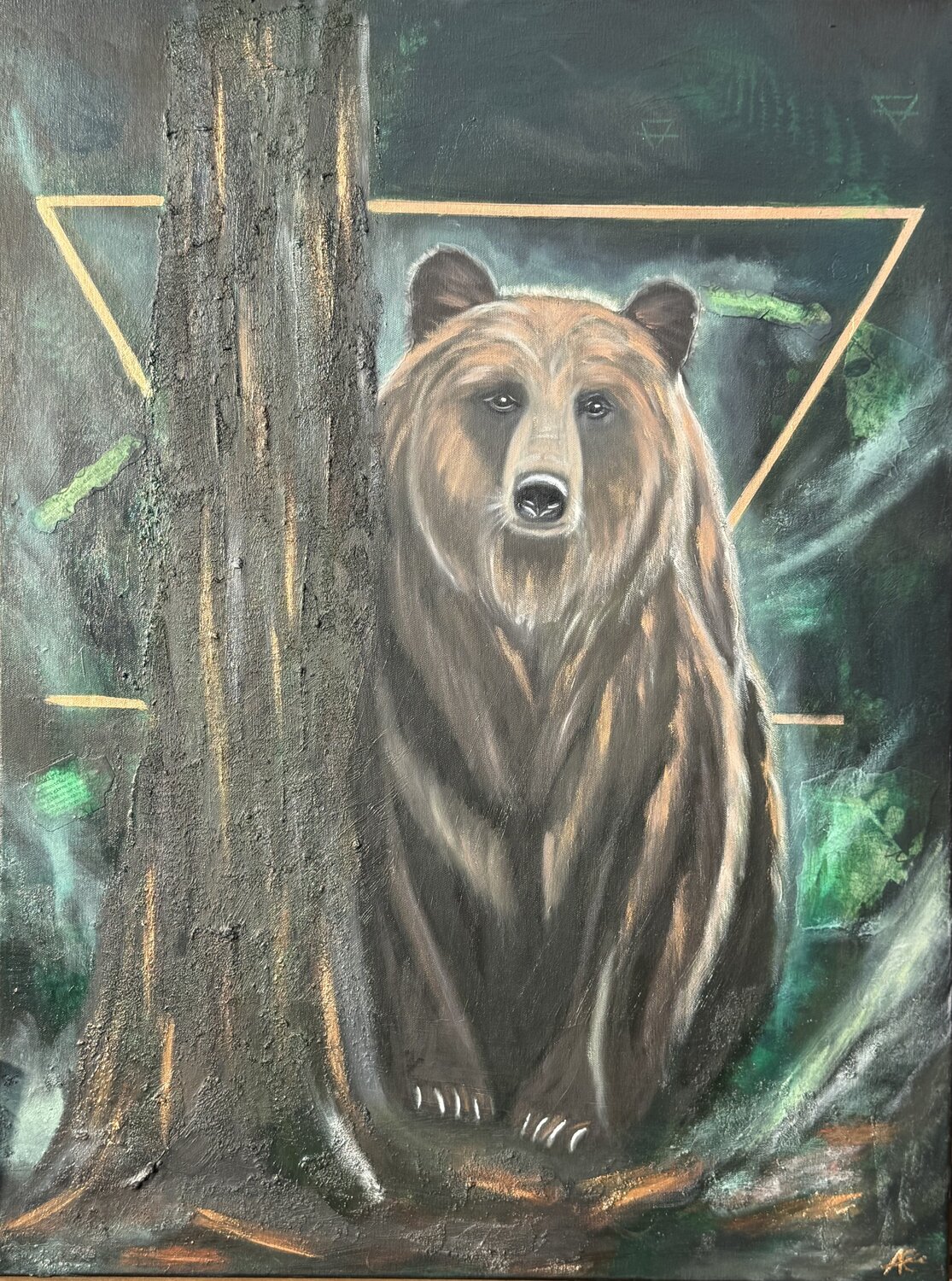 Bearer of the Earths Deep Heart Ann-Christin Brune Originalgemälde zu verkaufen