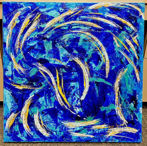 Le Flow des Gabriels di Medge Jaspan, Pittura in vendita su Singulart