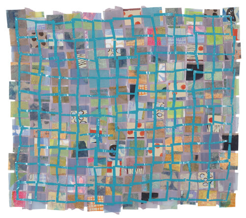 Blue Grid II di Hollie Heller, Altri media in vendita su Singulart