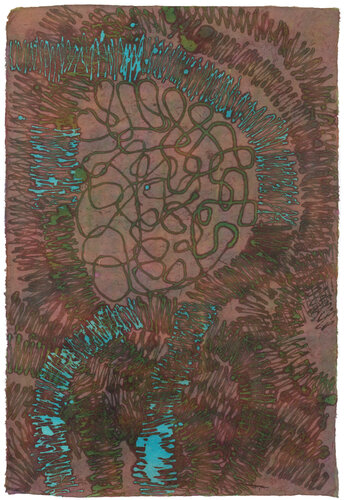 Batik 5 by Hollie Heller, 종이 for Sale on Singulart