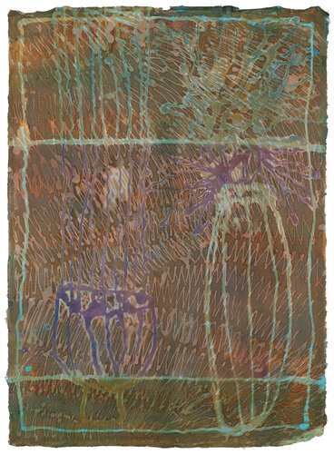 Batik 12 by Hollie Heller, 종이 for Sale on Singulart