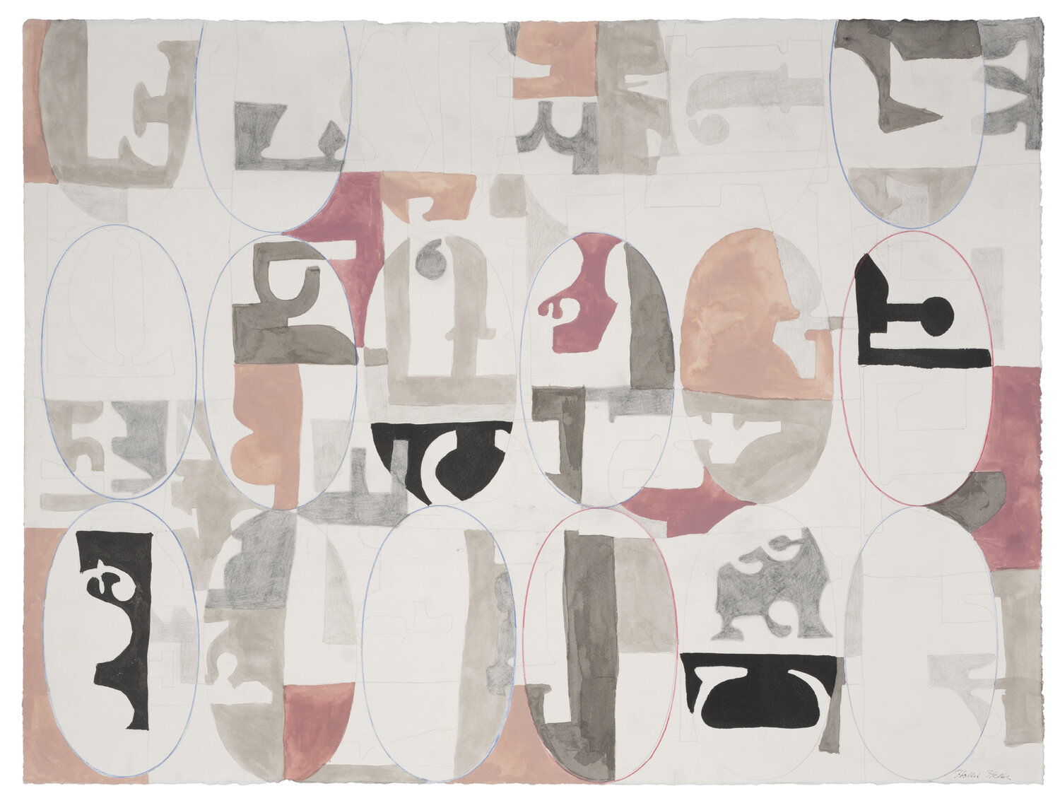 Shape Drawing 1 Hollie Heller Originalgemälde zu verkaufen