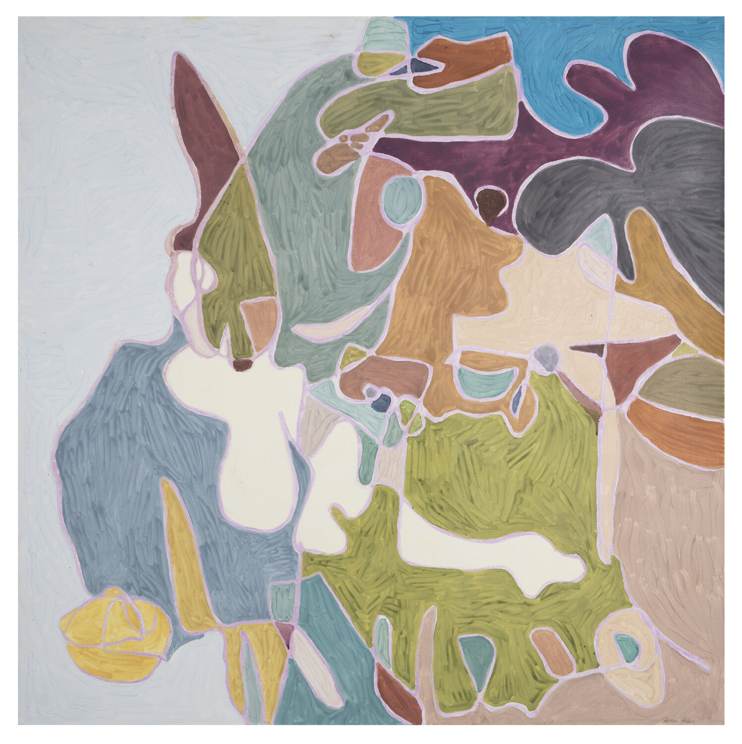 Aerial View 1 Hollie Heller Originalgemälde zu verkaufen