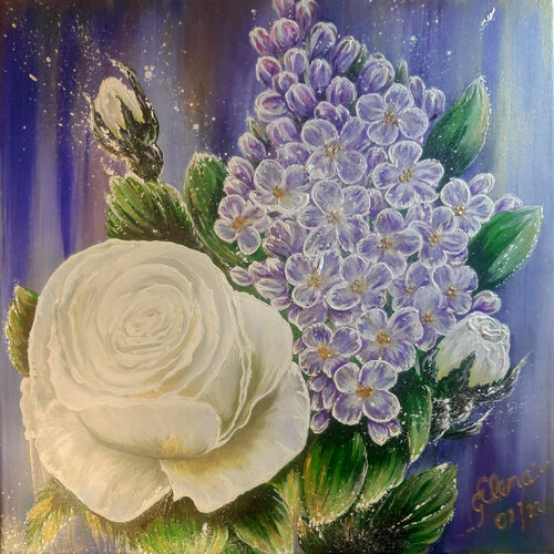 Spring bouquet van Elena Ginsburg, Schilderij te koop op Singulart