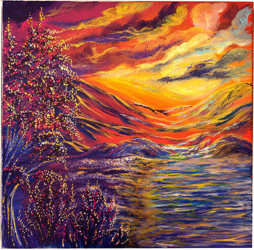 Beyond reality van Elena Ginsburg, Schilderij te koop op Singulart