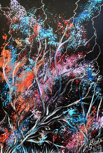 Tree of life di Elena Ginsburg, Pittura in vendita su Singulart