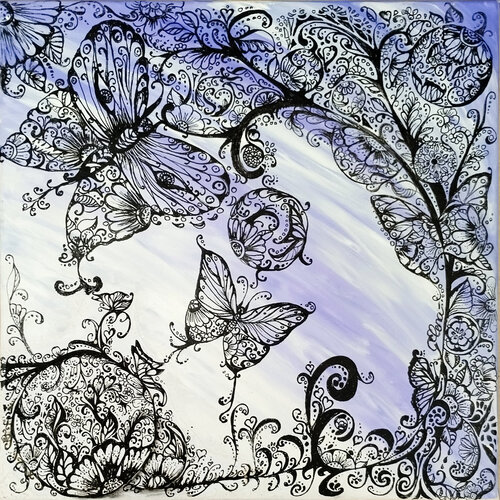 Tree of Life – Paradise von Elena Ginsburg, Malerei kaufen auf Singulart