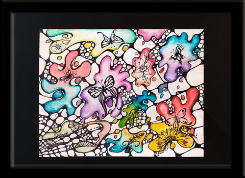 Breaking the Web with Colors von Elena Ginsburg, Malerei kaufen auf Singulart