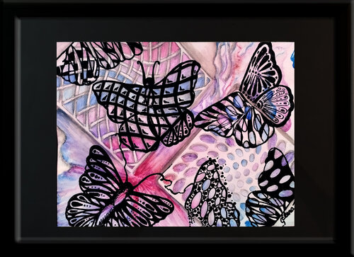 Shadows and Prints #2 von Elena Ginsburg, Malerei kaufen auf Singulart