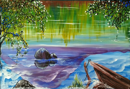 Crystal Silence van Elena Ginsburg, Schilderij te koop op Singulart