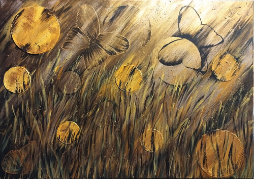 Sunny butterflies von Elena Ginsburg, Malerei kaufen auf Singulart