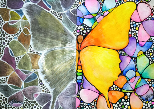 Illusions Inspired by Foam von Elena Ginsburg, Malerei kaufen auf Singulart