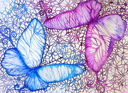 Weaving of consciousness van Elena Ginsburg, Schilderij te koop op Singulart