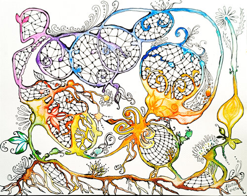 The moment before the fall von Elena Ginsburg, Malerei kaufen auf Singulart