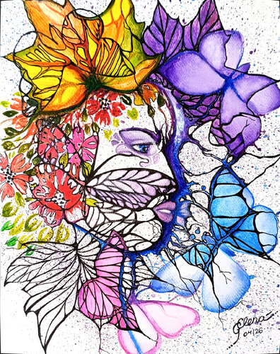 Weaving of a fading dream de Elena Ginsburg, Pintura a la venta en Singulart