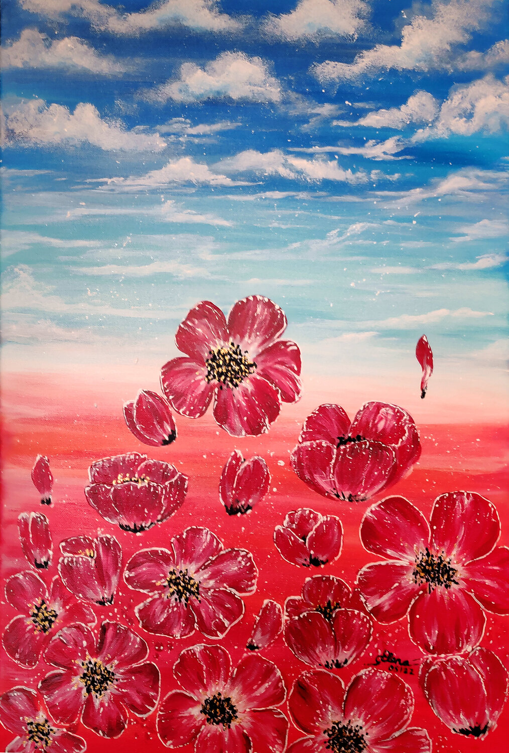 Red spring fields Elena Ginsburg