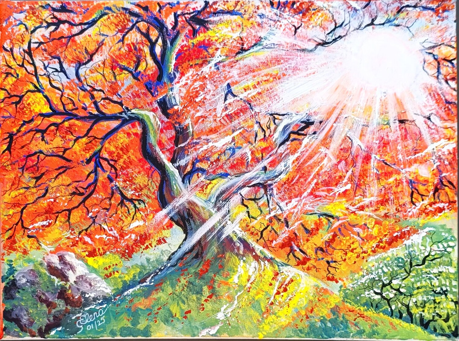 Gold Autumn under White Sun Elena Ginsburg