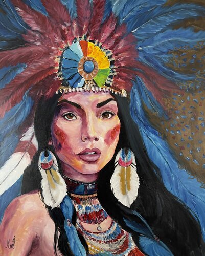 Native Beauty van Maximilian Füßl, Schilderij te koop op Singulart