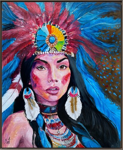 Native Beauty von Maximilian Füßl, Malerei kaufen auf Singulart