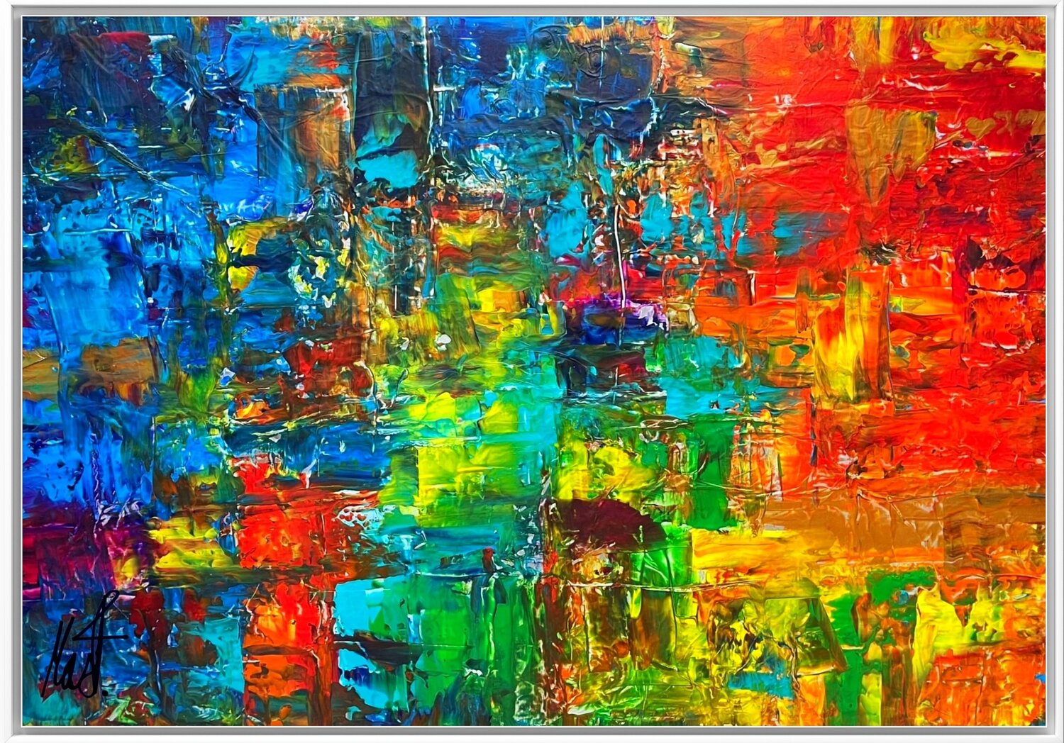 Elementary Maximilian Füßl Original painting for sale