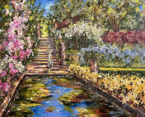 Souvenir du jardin estival van Diana Malivani, Schilderij te koop op Singulart