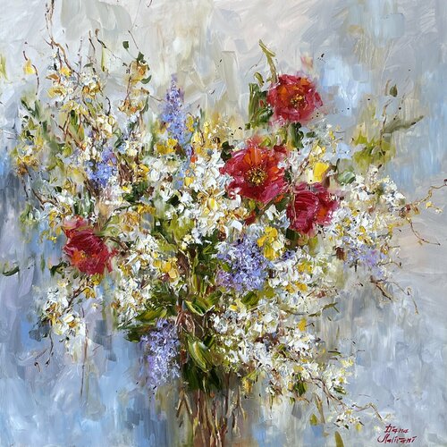 À la recherche de l'été égaré van Diana Malivani, Schilderij te koop op Singulart