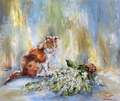 Duchesse et les muguets van Diana Malivani, Schilderij te koop op Singulart