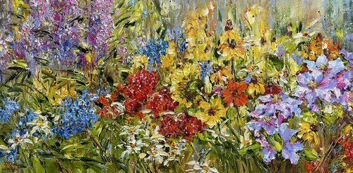 Summer Garden by Diana Malivani, 회화 for Sale on Singulart