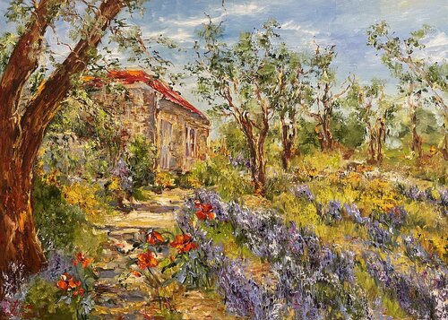 Maison en Provence di Diana Malivani, Pittura in vendita su Singulart