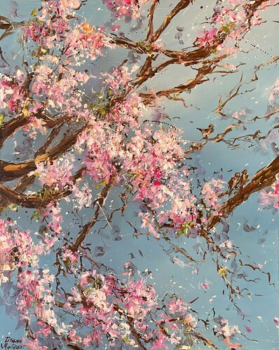 L'attente du printemps di Diana Malivani, Pittura in vendita su Singulart