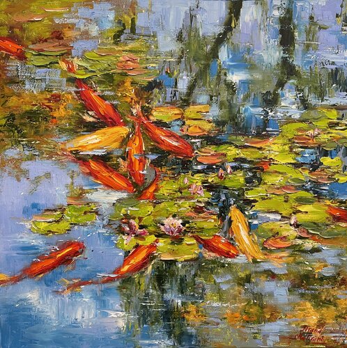 After summer rain van Diana Malivani, Schilderij te koop op Singulart