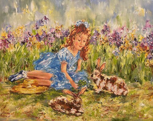 Les petits roux au soleil di Diana Malivani, Pittura in vendita su Singulart