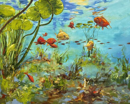 Under the Water by Diana Malivani, 회화 for Sale on Singulart