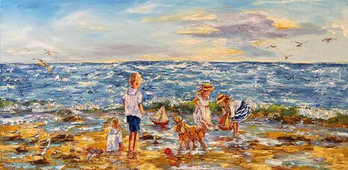 Petits bateaux by Diana Malivani, 회화 for Sale on Singulart