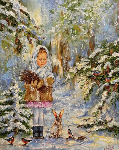 On Christmas Eve di Diana Malivani, Pittura in vendita su Singulart