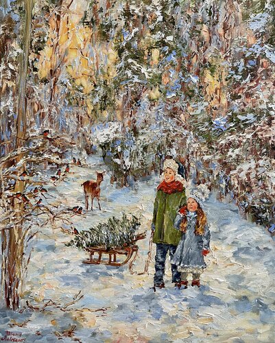 Snowbirds di Diana Malivani, Pittura in vendita su Singulart
